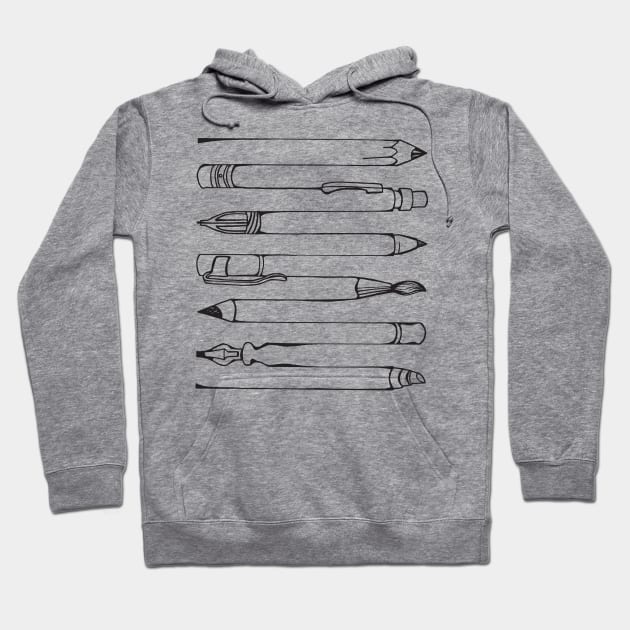 Draw, Write, Paint, & Sketch Hoodie by artfulfreddy